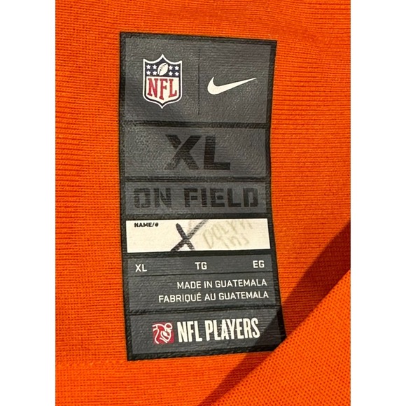Orange Nike NFL Denver Broncos Jersey Men's XL #3 LOCK - Picture 3 of 4